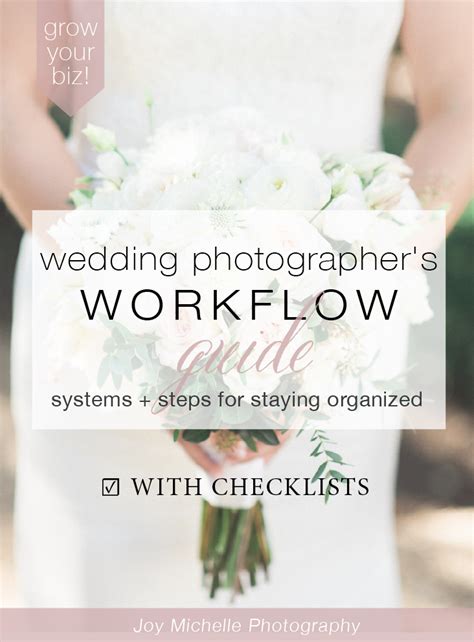 Wedding Photographers Workflow Systems And Steps For Staying Organized