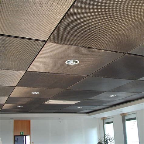 Acoustic Suspended Ceiling Metal Tile Egla Twin 4243 Haver