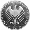 Deutschland 10 DM Gedenkmünzen 1998 - 2001 925/1000 Silber, 11,51