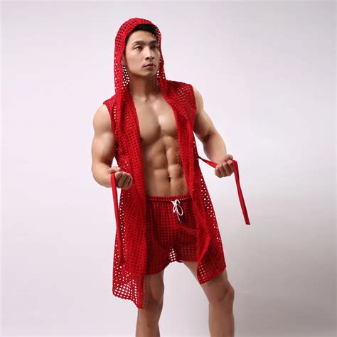 Buy Sexy Robes For Mens Summer Sexy Fashion Mesh