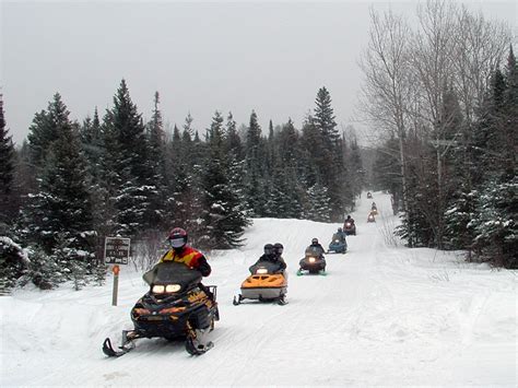 Snowmobile Trails On The North Shore Mn