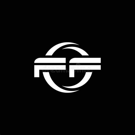 Ff Logo Monogram Design Template Stock Vector Illustration Of
