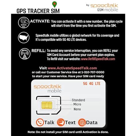 Speedtalk Mobile Gps Tracker Sim Card Starter Kit 3 In 1 Universal Simcard Standard Micro