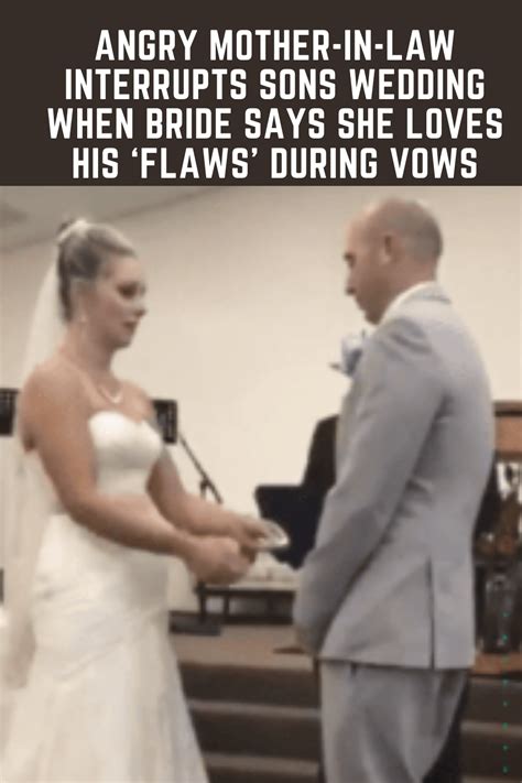 Angry Mother In Law Interrupts Sons Wedding When Bride Says She Loves