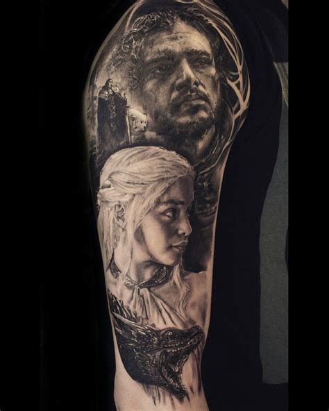 Game Of Thrones Tattoo Done By Stefan Müller Black Rainbow Tattoo