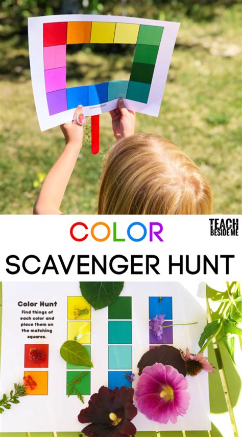 Color Scavenger Hunt With Printable Teach Beside Me