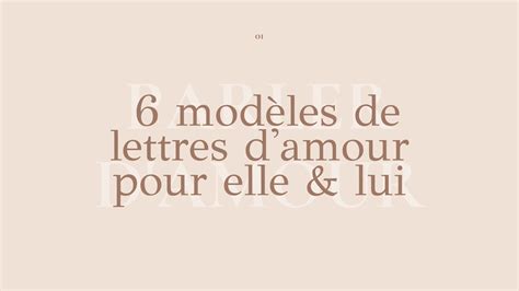 Lettres Damour 6 Modèles De Lettres Damour Pour Elle And Lui Parler