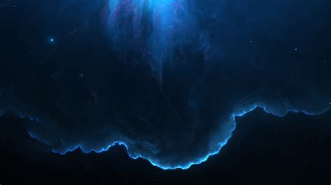 Wallpaper Space Nebula Black Background 7680x4320 Uhd 8k
