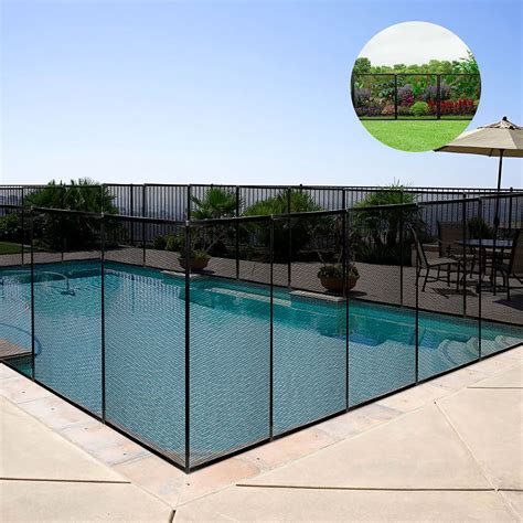 Costway 4x12 Swimming Pool Fence Garden Fence Child Barrier Safety