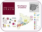 Wine map of Catalonia