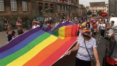 Norwich Pride Parade Marches Through City Bbc News