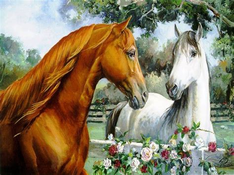 Horse Falling In Love Okay Wallpaper