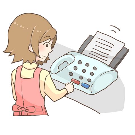 Download ファックス Fax を送信している介護スタッフのイラスト Images For Free