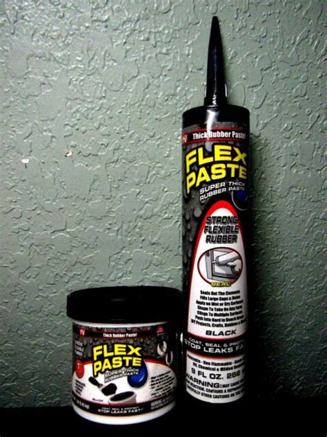 Flex Seal Rubber 1 Lb Jar And 9 Oz Cartridge Paste Black Ebay
