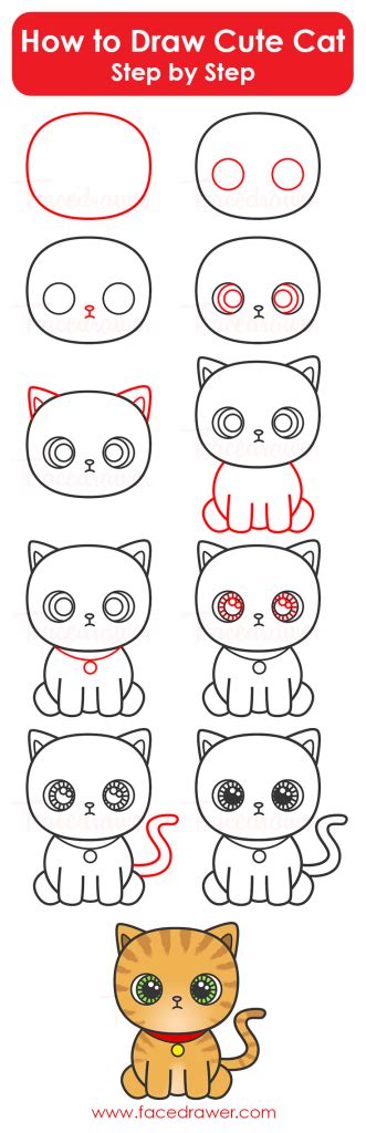 Want to know how to draw a cat? How to Draw Cat for Kids! Learn How to Draw Cute Cat Step ...