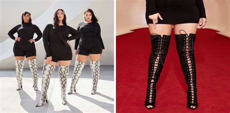 Fashion To Figure Released Thigh High Boots For Plus Size Women
