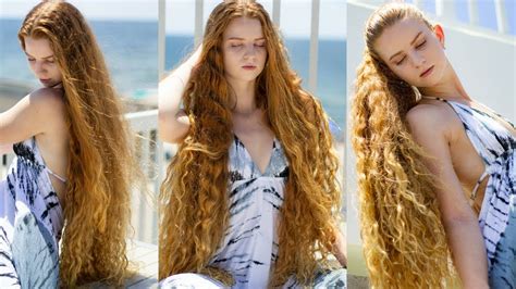 Jaws Drop Everywhere This Redhead Rapunzel Goes With Her Long Curly Hair Youtube