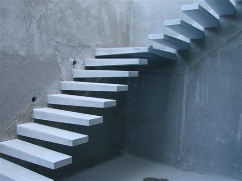 Floating Concrete Stairs 5 Thick At Wall Taper Down To 3 43 Wide