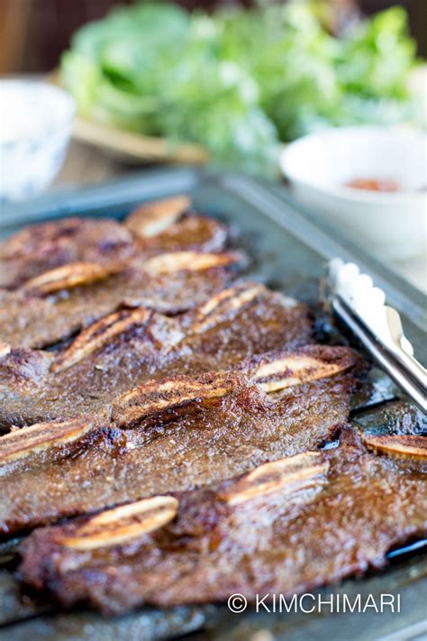BEST Kalbi Korean BBQ Short Ribs Marinade Recipe Kimchimari