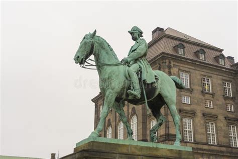 Equestrian Statue Of King Frederik Vii On Christiansborg Slotsplads