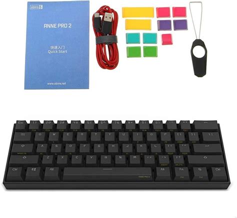 Anne Pro 2 Mechanical Gaming Keyboard 60 True Rgb Backlit Wired