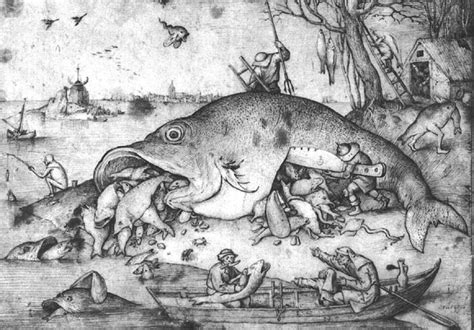 Pieter Bruegel The Elder Big Fishes Eat Little Fishes Albertina