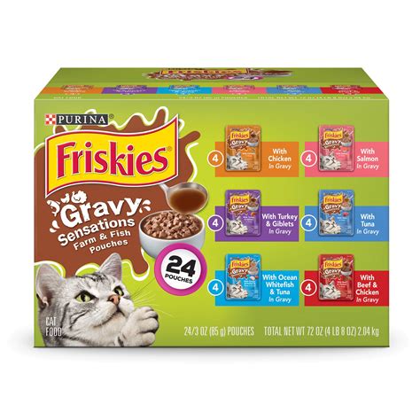 The safest and most trusted recipes from purina. Purina Friskies Gravy Sensations Wet Cat Food Variety Pack ...
