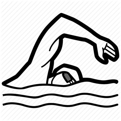 Swimmer Clipart Line Drawing Swimmer Line Drawing Transparent Free For