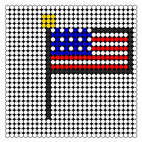 American Flag Perler Bead Patterns