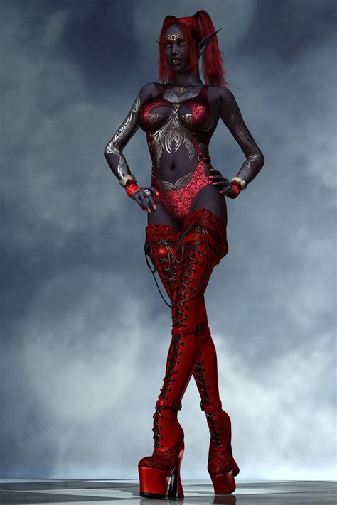 Sexy Fantasy Dark Devil Vamp Elfen 001a By Evinessa On Deviantart