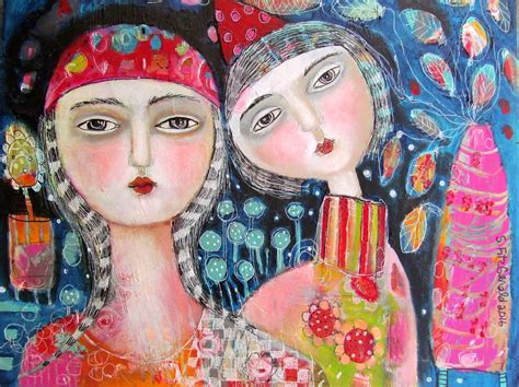 Maybe you would like to learn more about one of these? Mixed Media Painting Original Modern Folk Art Expressive ...