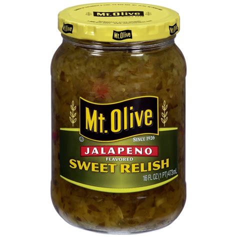 Mt Olive Jalapeno Sweet Relish 16 Fl Oz Instacart
