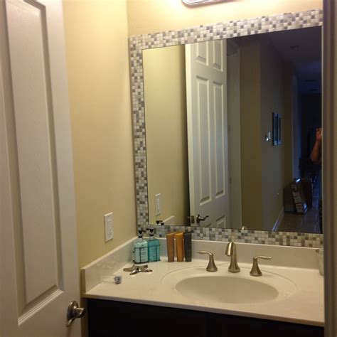 Luxury Bathroom Mirror Tiles Ideas Ij11g4 Bathroom Mirror Tile Mirror Frame Bathroom Makeover