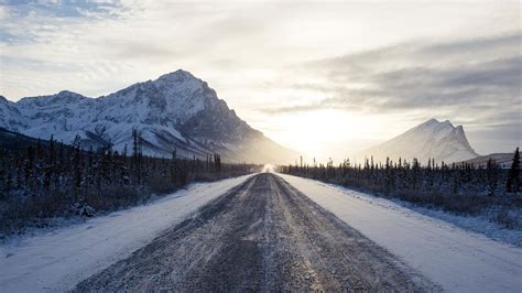 Wallpaper Id 152451 Nature Snow Winter Road Mountains Snowy