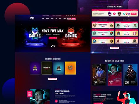 Online Esports And Gaming Tournaments Web Template Uplabs