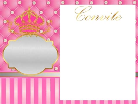 El secreto está en usar materiales de óptima calidad, como cartulinas texturizadas o estampadas. Corona Dorada en Fondo Rosa con Brillantes: Invitaciones ...