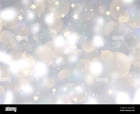Christmas Background With Bokeh Lights And Stars Design Stock Photo Alamy