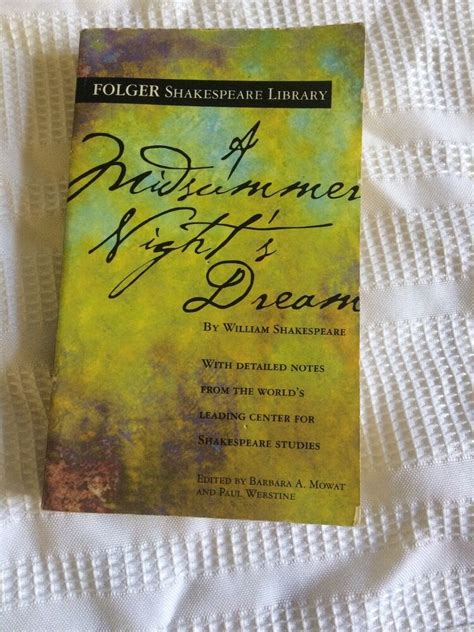 A Midsummer Nights Dream By William Shakespeare 1993 Library Binding