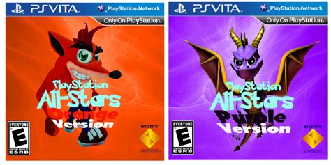 Playstation All Stars Orange Purple And Polygon Versions
