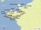 StepMap - Bretagne - Landkarte für Frankreich