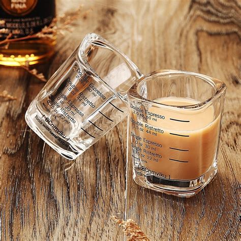 2pcs Lot 2oz Square Expresso Shot Glasses Thickened Wall Ounce Etsy