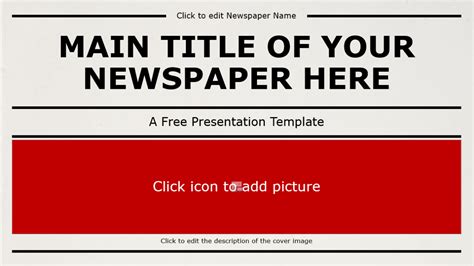 Newspaper Template Powerpoint Word Creative Inspirational Template