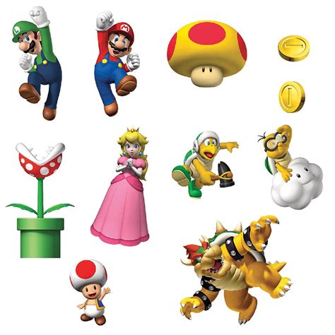 Mario Characters Super Mario Bros Arcade Game Wall Sticker Art Design