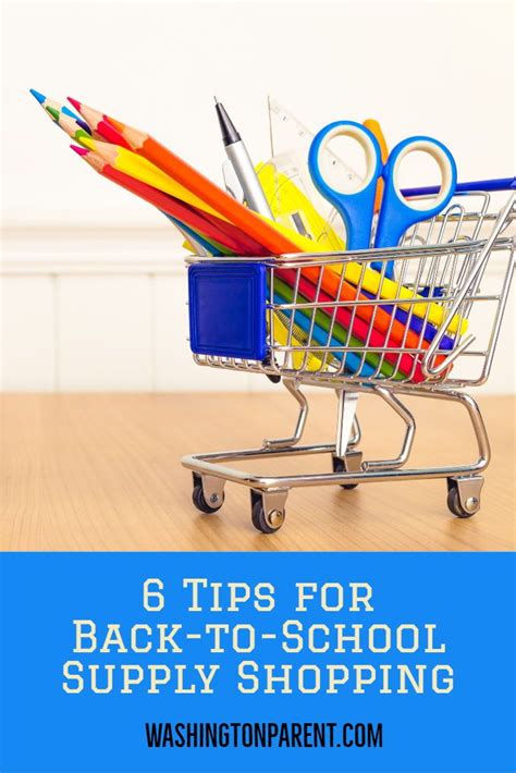 6 Tips For Back To School Shopping School Supplies Shopping Back To