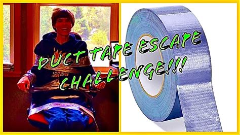 Duct Tape To A Chair Escape Challenge Youtube