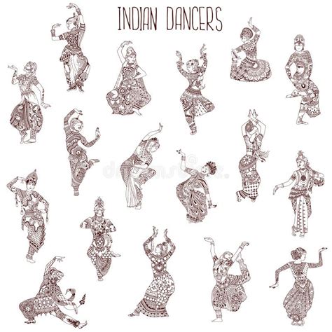 Muchachas Indias De Baile Ilustraci N Del Vector Ilustraci N De Indias