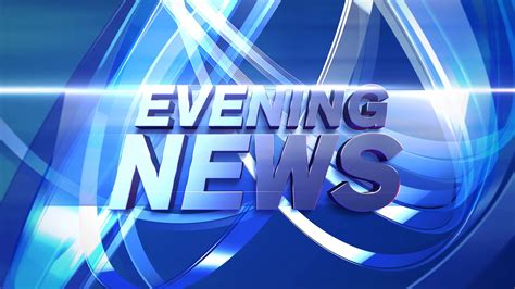 Animation Text Evening News And News Intro Graphic With