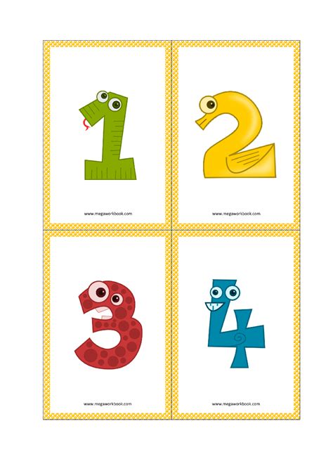 Free Printable Number Flashcards Counting Cards Artofit