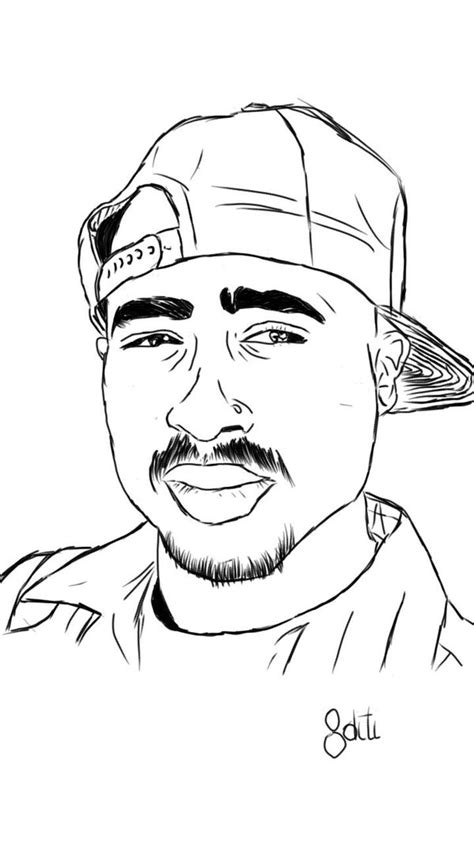 2pac Drawing Creative Art Drawing Skill