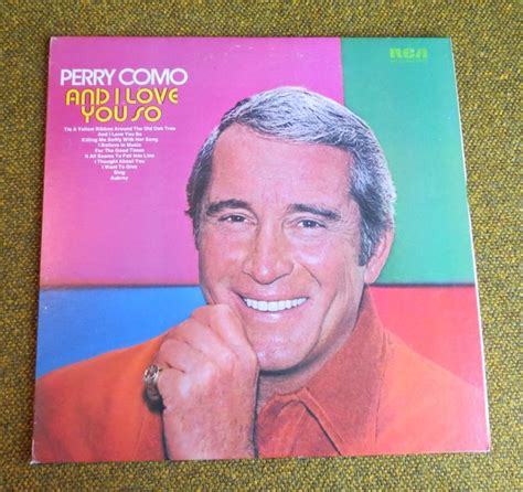 Vinyl Record Perry Como And I Love You So Vintage 1973 E5